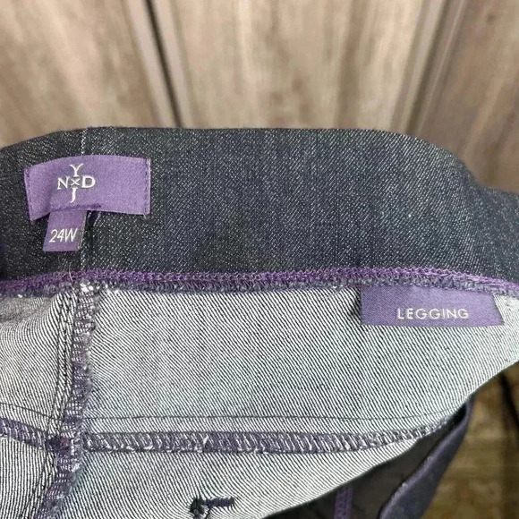 NYDJ Jeans 24W Deni Leggings Pull On Lift Tuck Tummy Control Dark Wash - Picture 6 of 9
